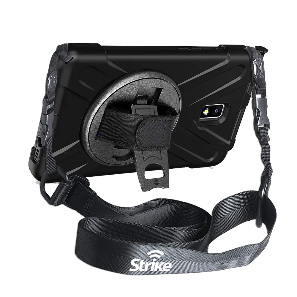 Strike Rugged Case with Hand Strap and Lanyard for Samsung Galaxy Tab Active 2