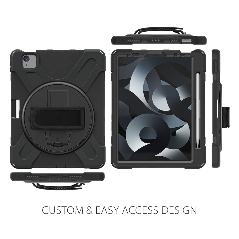 Strike Rugged Case with Hand Strap and Lanyard for Apple iPad Pro 11" (1st/2nd/3rd/4th Gen)