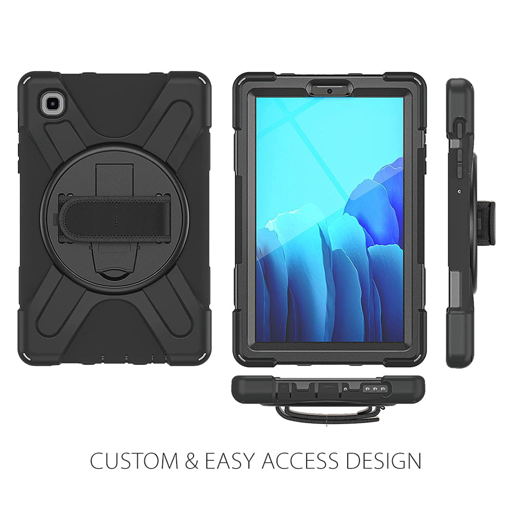 Strike Rugged Case with Hand Strap and Lanyard for Samsung Galaxy Tab Active 2
