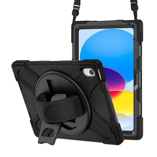 Strike Rugged Case with Hand Strap and Lanyard for Apple iPad (11th/10th Gen)