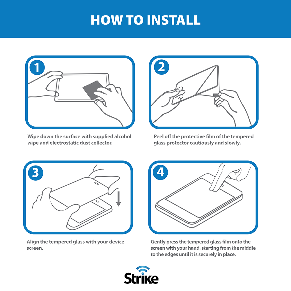 Strike Tempered Glass Screen Protector for Microsoft Surface Pro 8