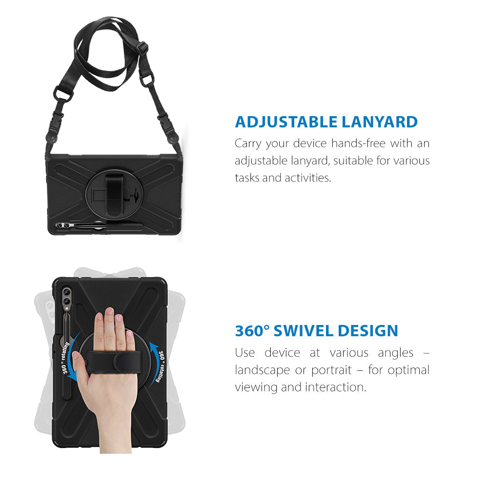Strike Protector Case for Samsung Galaxy Tab S10+/S9+/S9 FE+/S8+/S7 FE/S7+