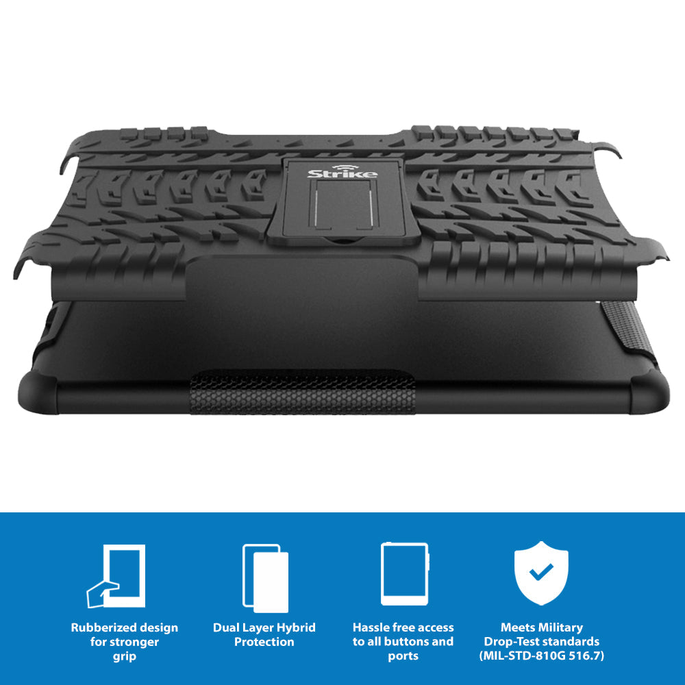 Strike Rugged Tablet Case for Apple iPad 9.7 2017 (Black)