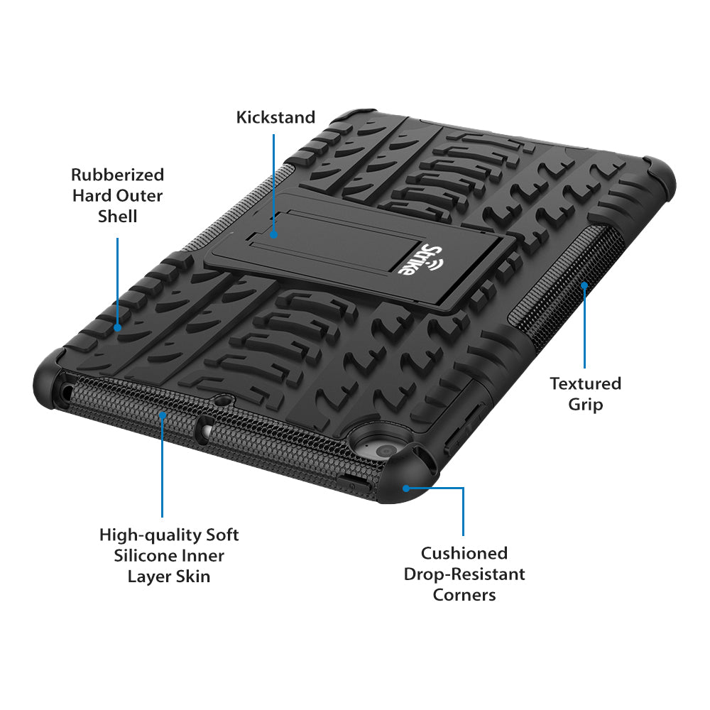 Strike Rugged Tablet Case for Apple iPad Mini 4 & 5 (Black)