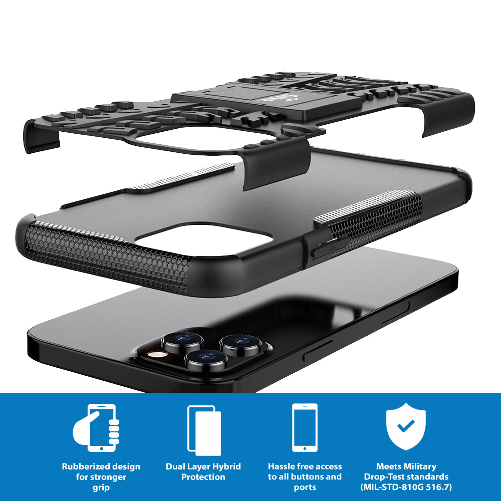 Strike Rugged Phone Case for Apple iPhone 12 Pro Max (Black)