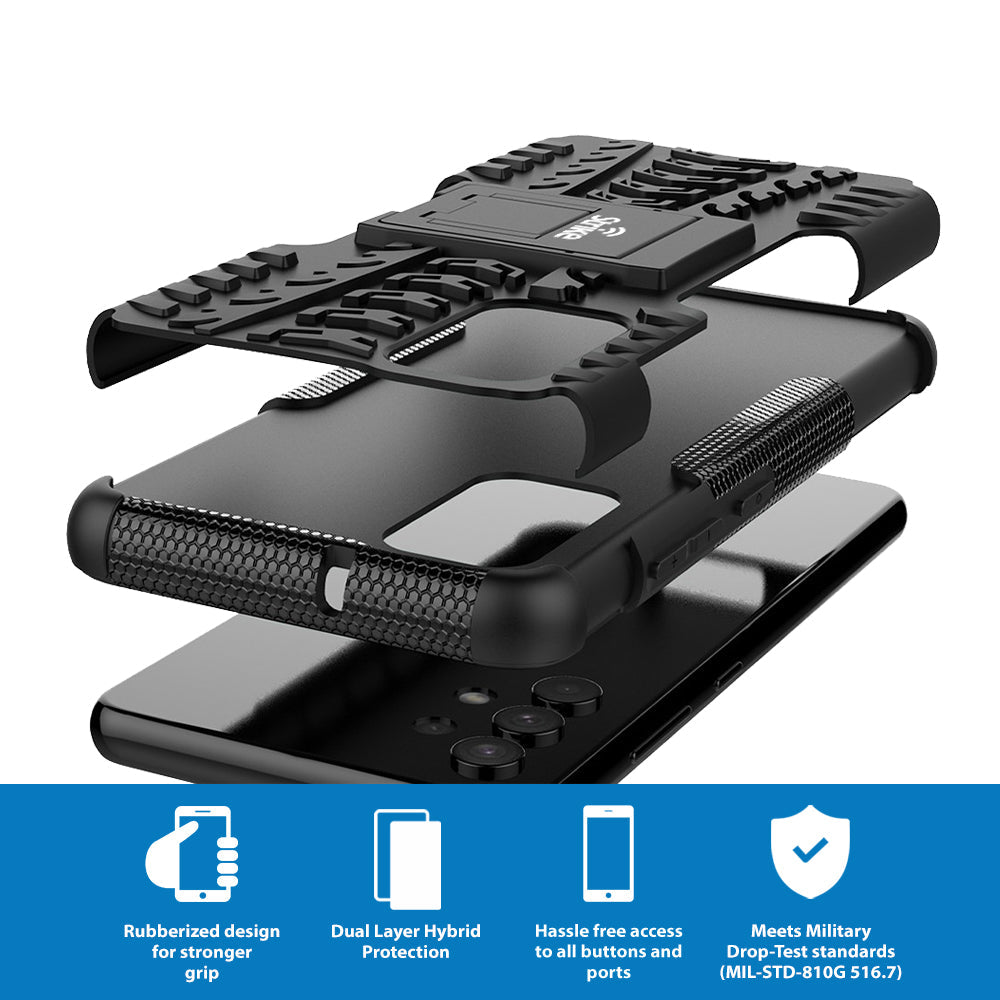 Strike Rugged Phone Case for Samsung Galaxy A32 (Black)