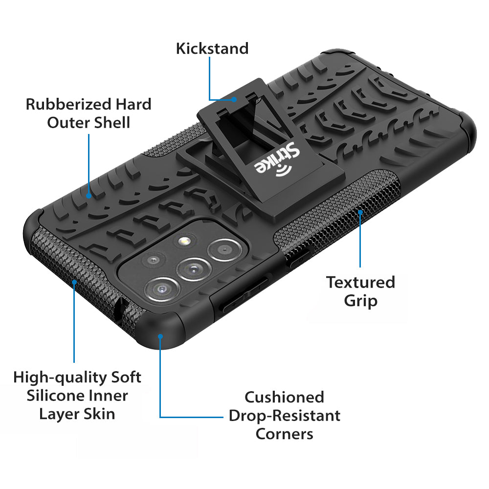 Strike Rugged Case for Samsung Galaxy A33 5G (Black)