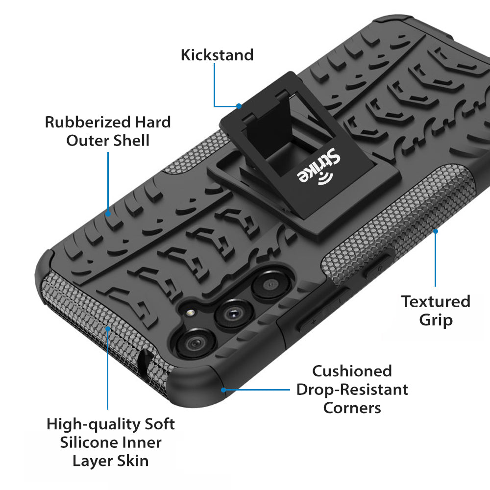 Strike Rugged Case for Samsung Galaxy A34 5G (Black)