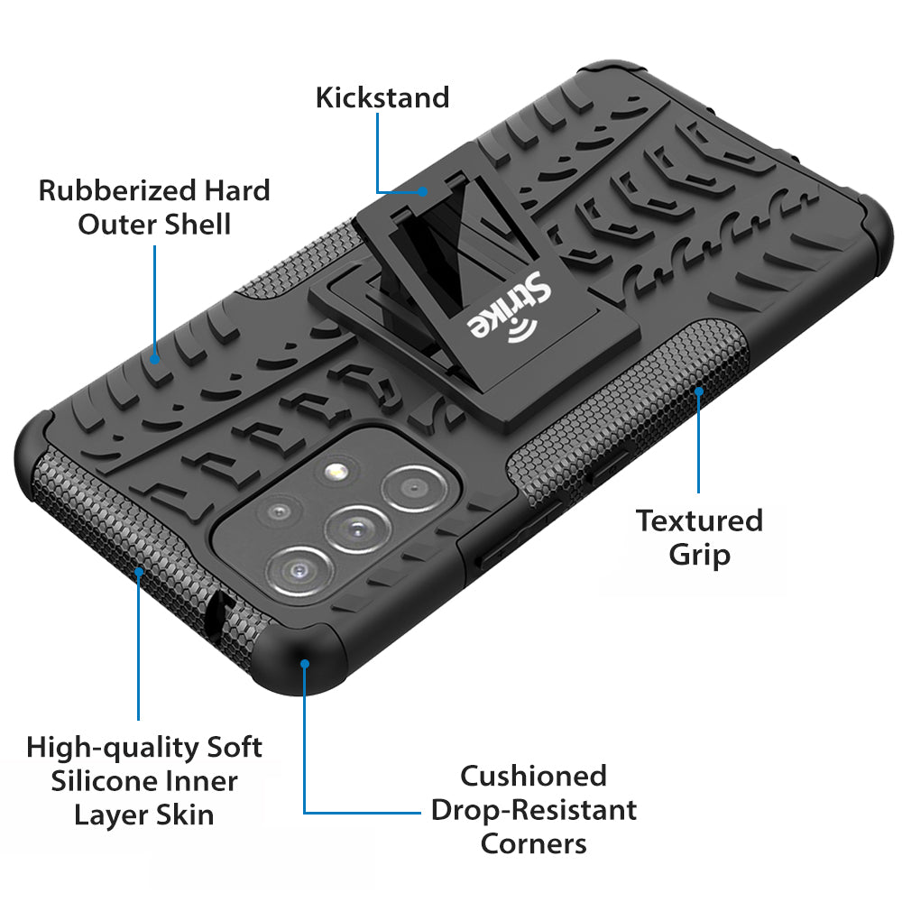 Strike Rugged Case for Samsung Galaxy A53 5G (Black)