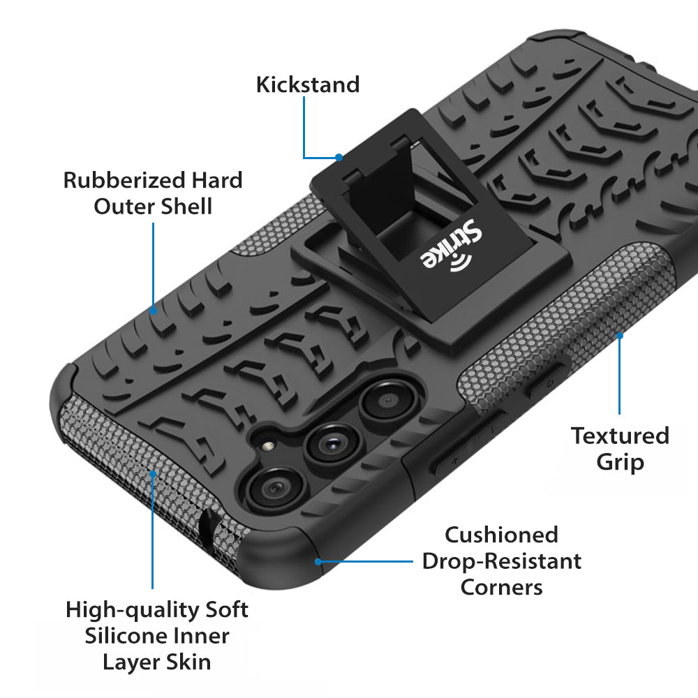Strike Rugged Case for Samsung Galaxy A54 (Black)