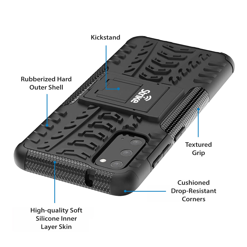Strike Rugged Case for Samsung Galaxy S20 5G (Black)
