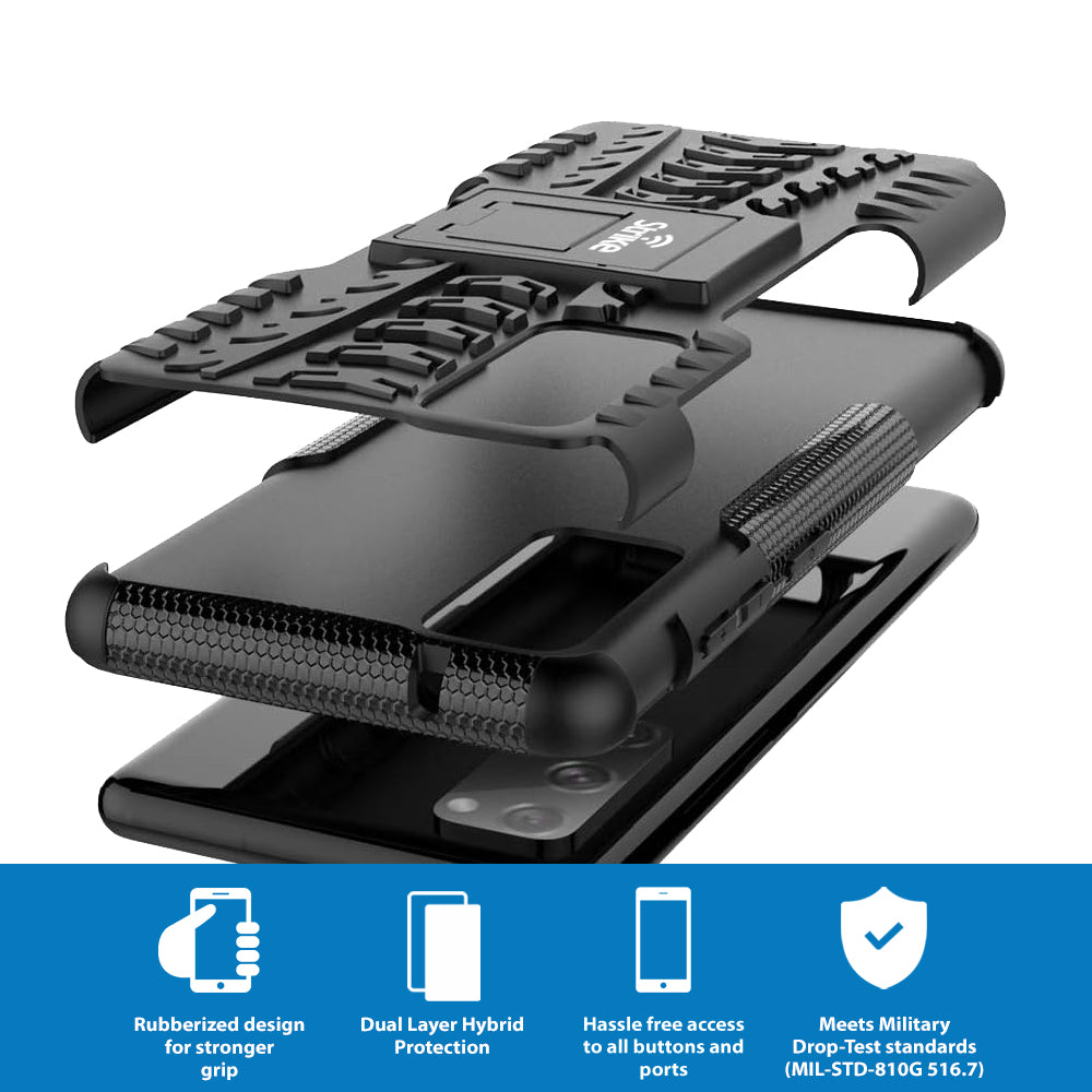 Strike Rugged Phone Case for Samsung Galaxy S20 FE (Black)