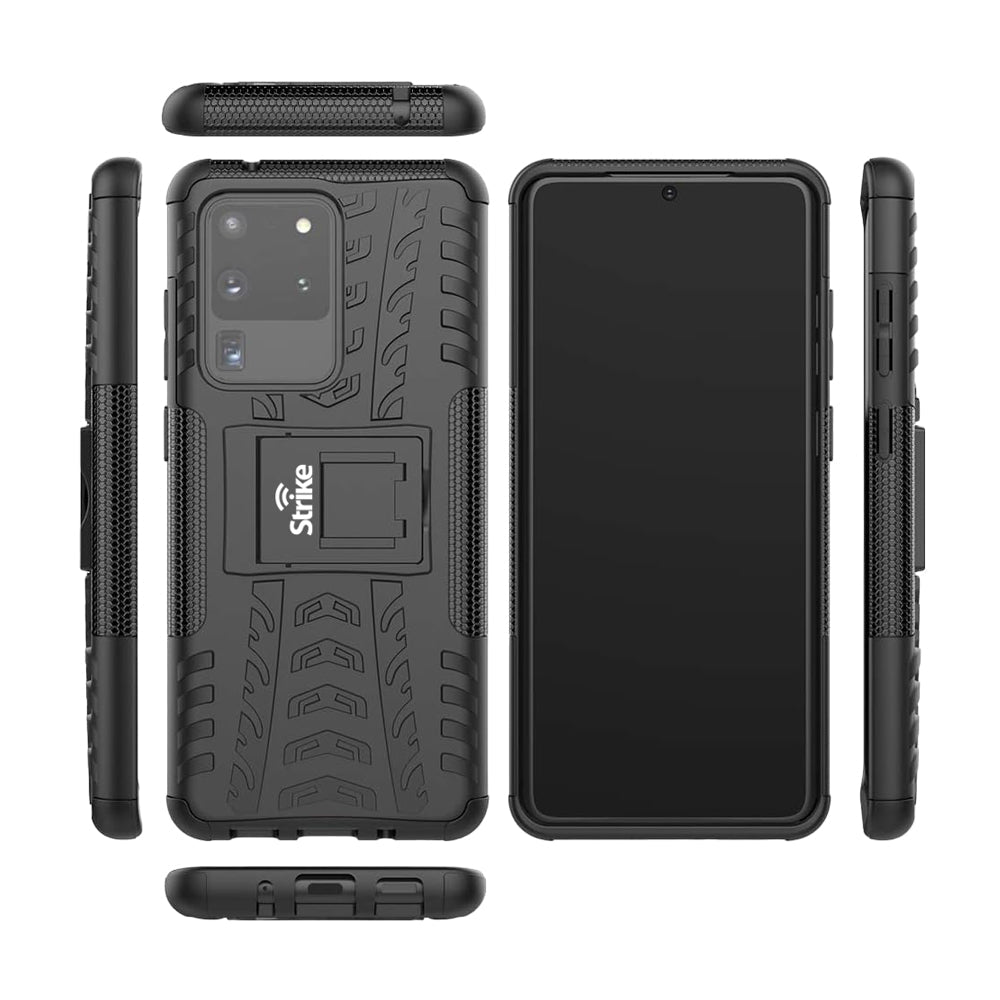 Strike Rugged Phone Case for Samsung Galaxy S20 Ultra 5G (Black)