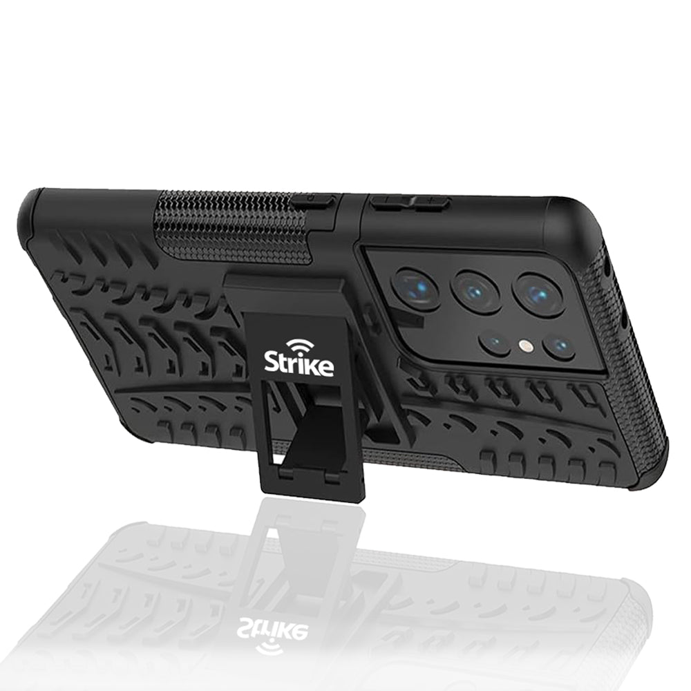 Strike Rugged Phone Case for Samsung Galaxy S21 Ultra 5G (Black)