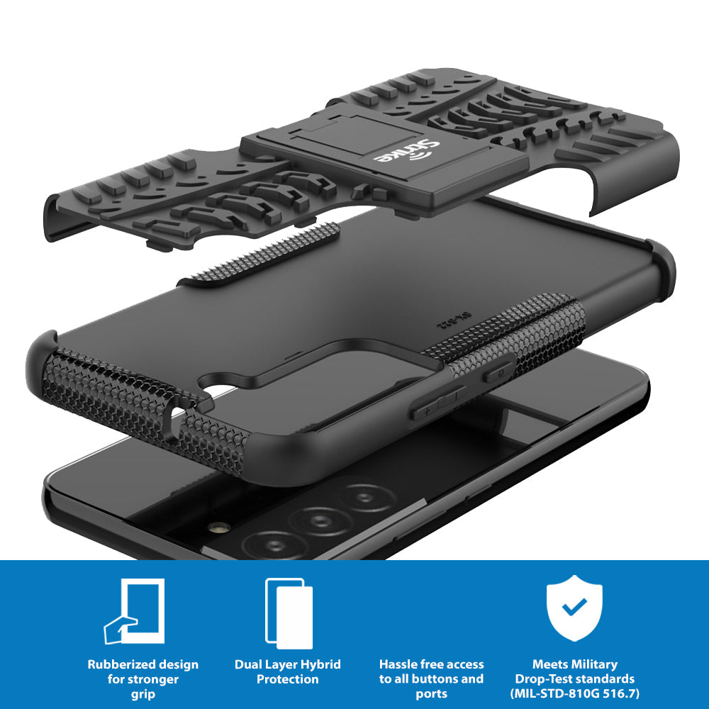 Strike Rugged Case for Samsung Galaxy S22 Plus (Black)