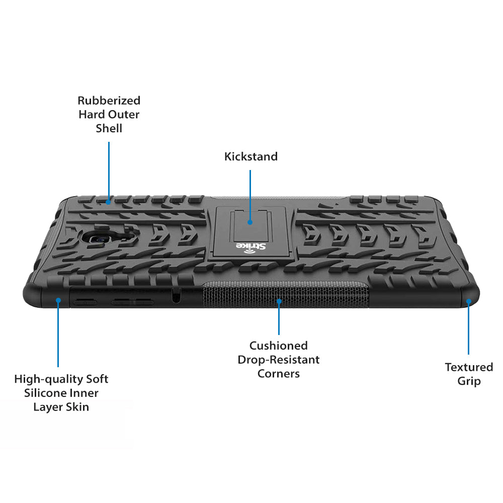 Strike Rugged Tablet Case for Samsung Galaxy Tab A 10.5" (2018 - Black)