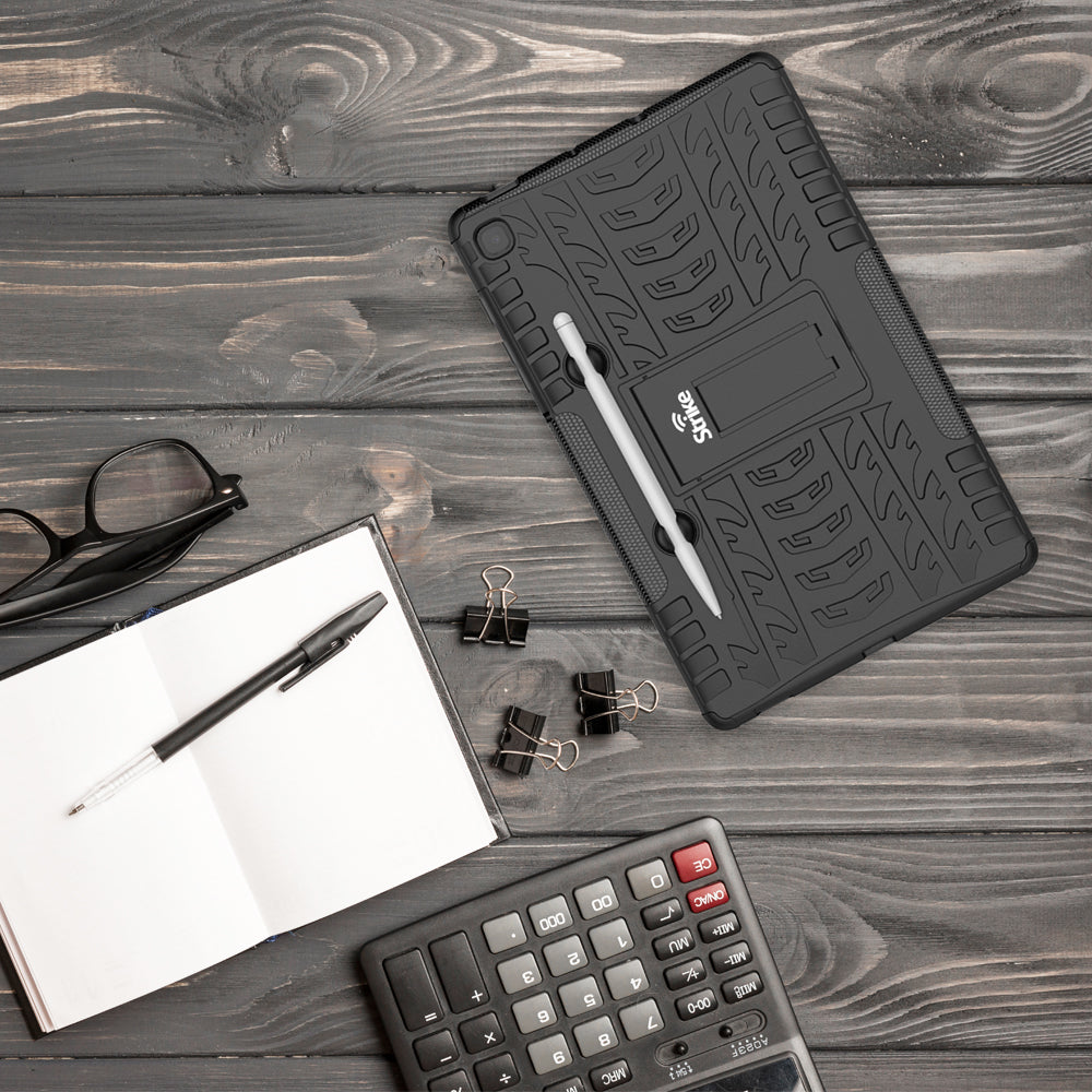 Strike Rugged Tablet Case for Samsung Galaxy Tab S6 Lite (2020/2022/2024) (Black)
