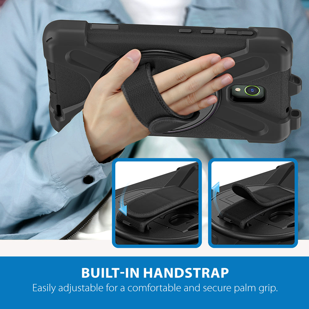 Strike Rugged Case with Hand Strap and Lanyard for Samsung Galaxy Tab Active5/3