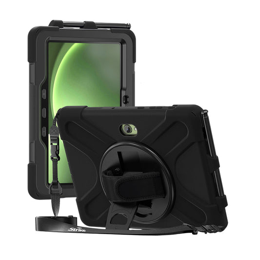Strike Rugged Case with Hand Strap and Lanyard for Samsung Galaxy Tab Active5 Pro