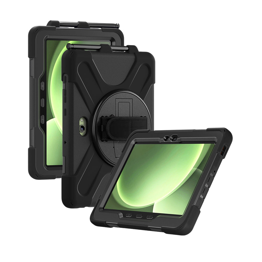 Strike Rugged Case with Hand Strap and Lanyard for Samsung Galaxy Tab Active5 Pro