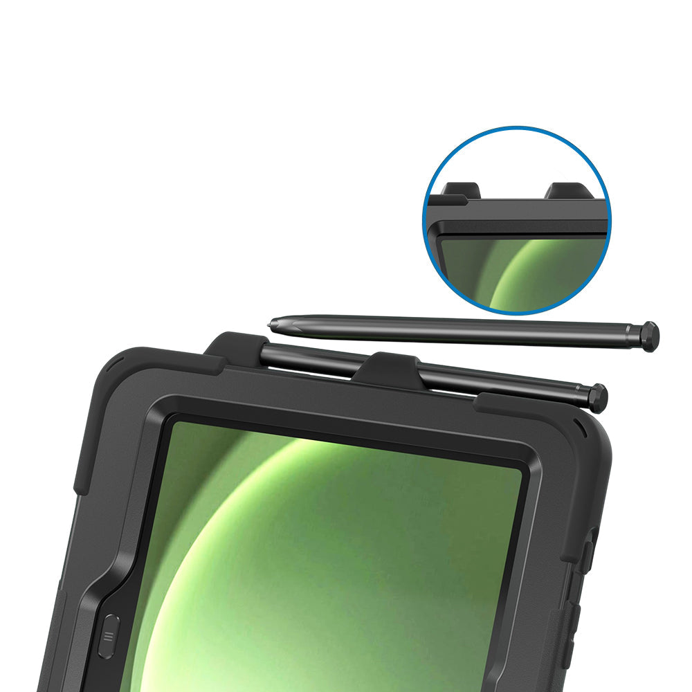 Strike Rugged Case with Hand Strap and Lanyard for Samsung Galaxy Tab Active5 Pro