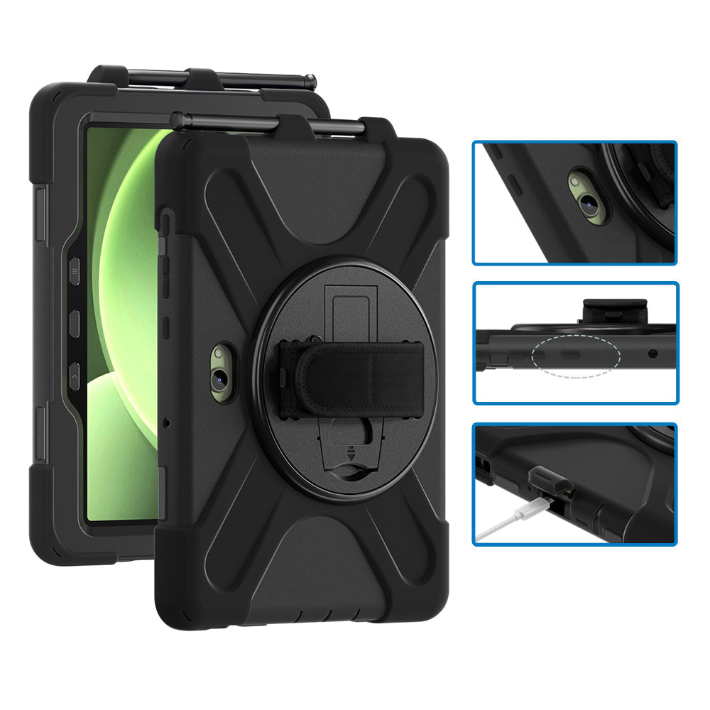 Strike Rugged Case with Hand Strap and Lanyard for Samsung Galaxy Tab Active5 Pro
