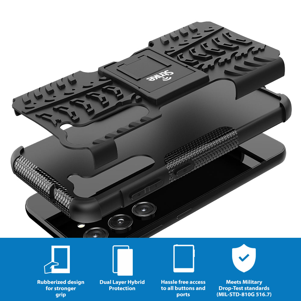 Strike Rugged Case for Samsung Galaxy S23 Plus (Black)
