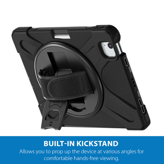 Strike Rugged Case with Hand Strap and Lanyard for Apple iPad Air 11 (M3/M2)
