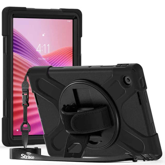 Strike Rugged Case with Hand Strap and Lanyard for Lenovo Tab 10"