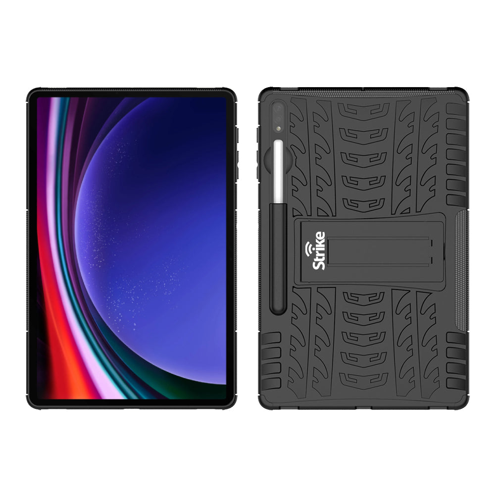 Strike Rugged Case for Samsung Galaxy Tab S9/S8/S7 (Black)