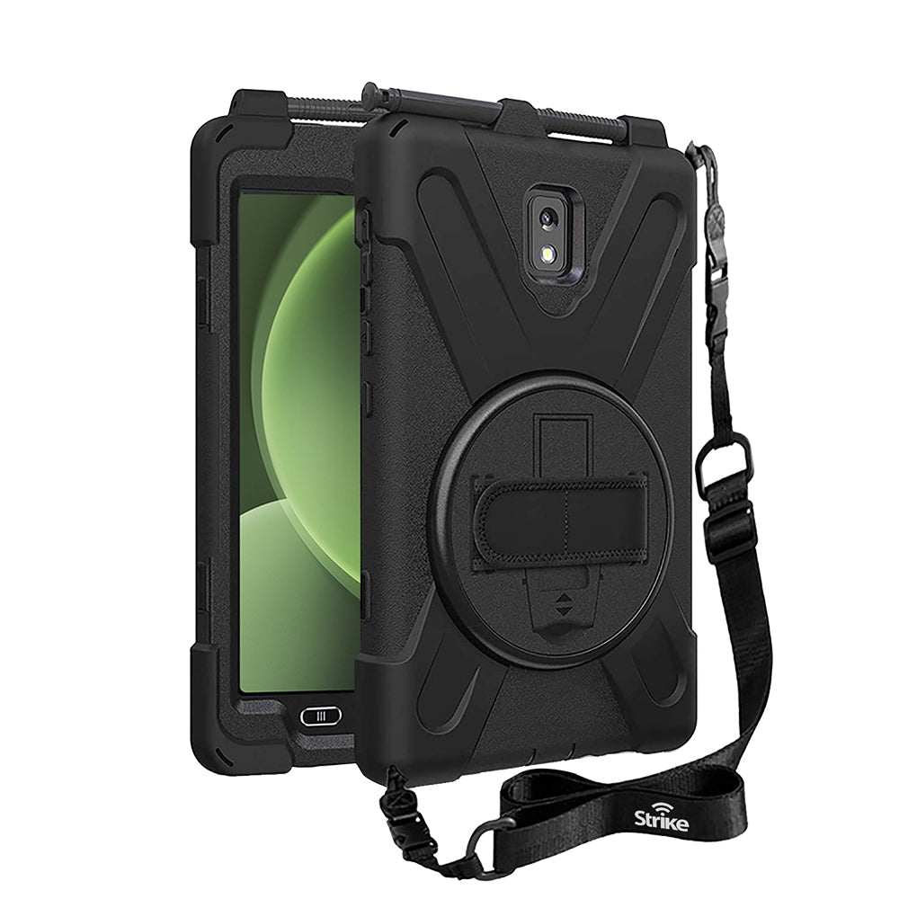 Strike Rugged Case with Hand Strap and Lanyard for Samsung Galaxy Tab Active5/3