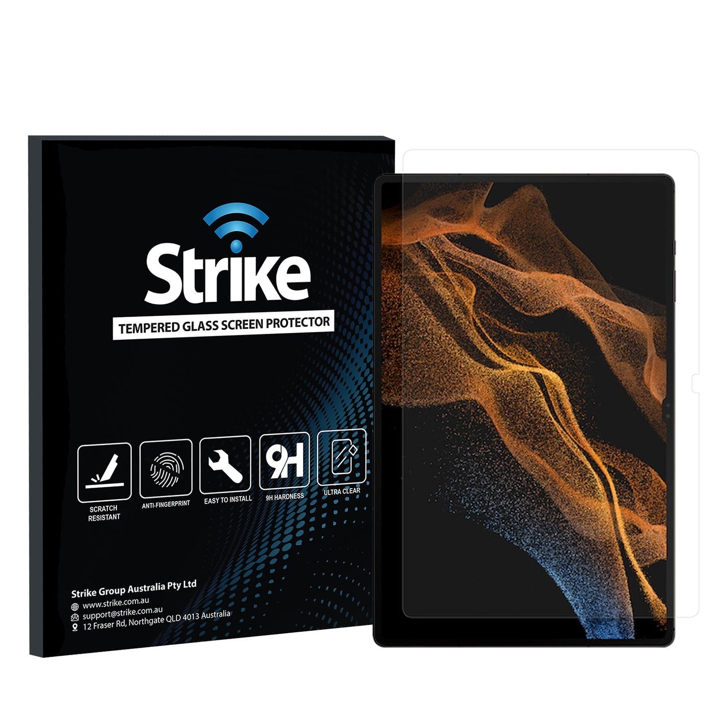 Strike Tempered Glass Screen Protector for Samsung Galaxy Tab S8 Ultra