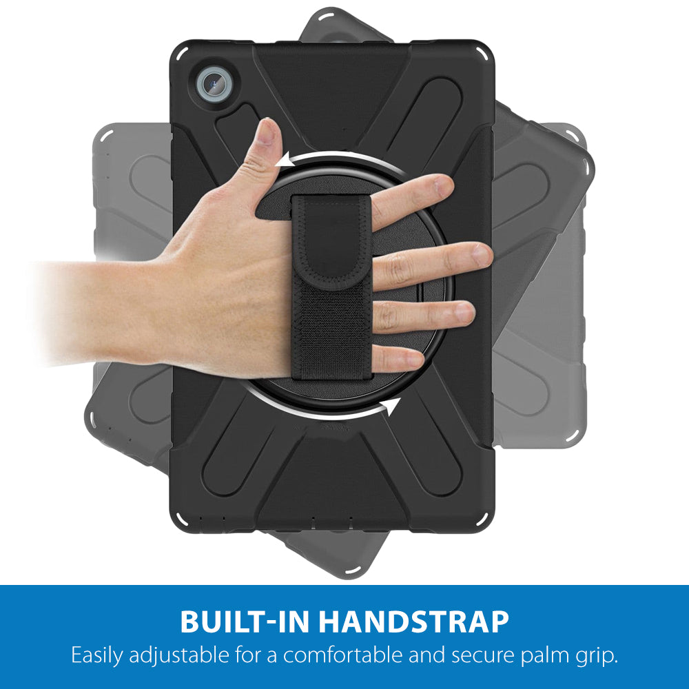 Strike Rugged Case with Hand Strap and Lanyard for Lenovo Tab M10 Plus (3rd Gen)