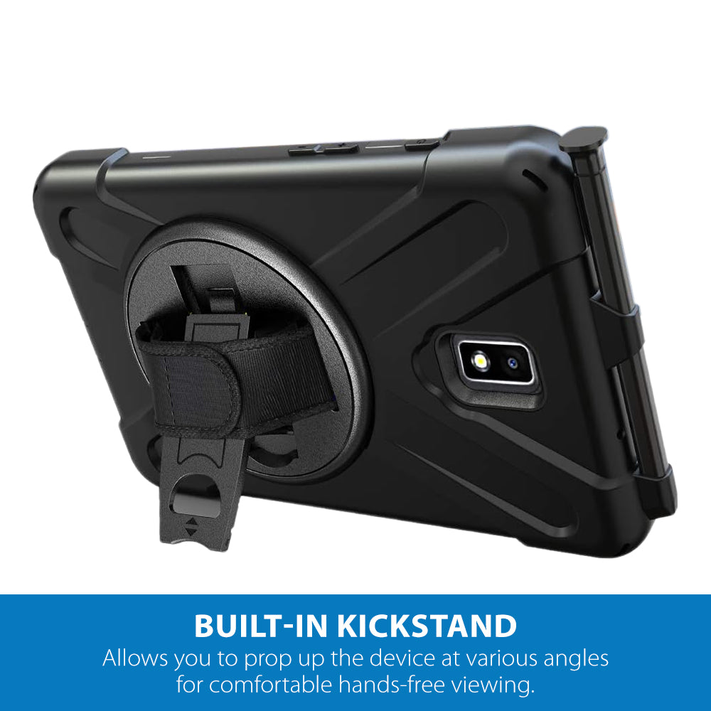 Strike Rugged Case with Hand Strap and Lanyard for Samsung Galaxy Tab Active 2