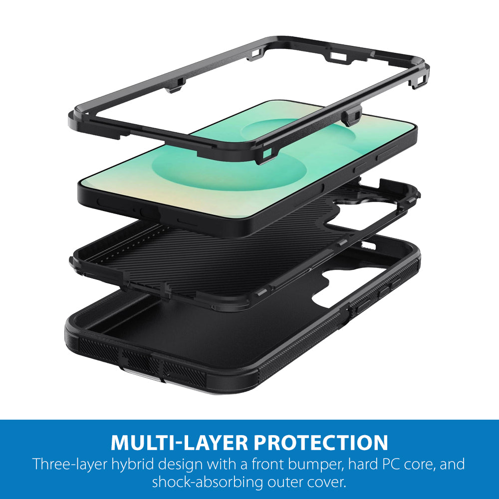 Strike Rugged Case for Samsung Galaxy S25+ (Black)