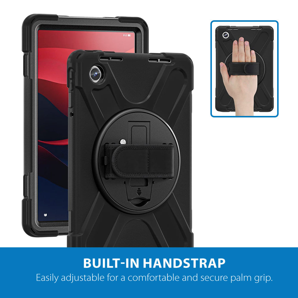 Strike Rugged Case with Hand Strap and Lanyard for Lenovo Smart Tab M11