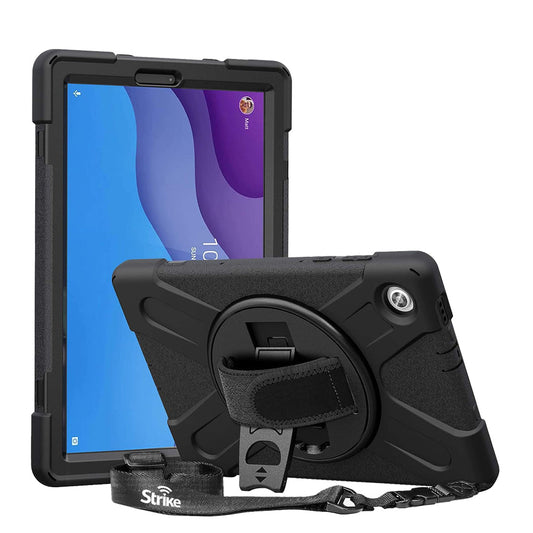 Strike Rugged Case with Hand Strap and Lanyard for Lenovo Tab M10 Plus (2nd Gen)