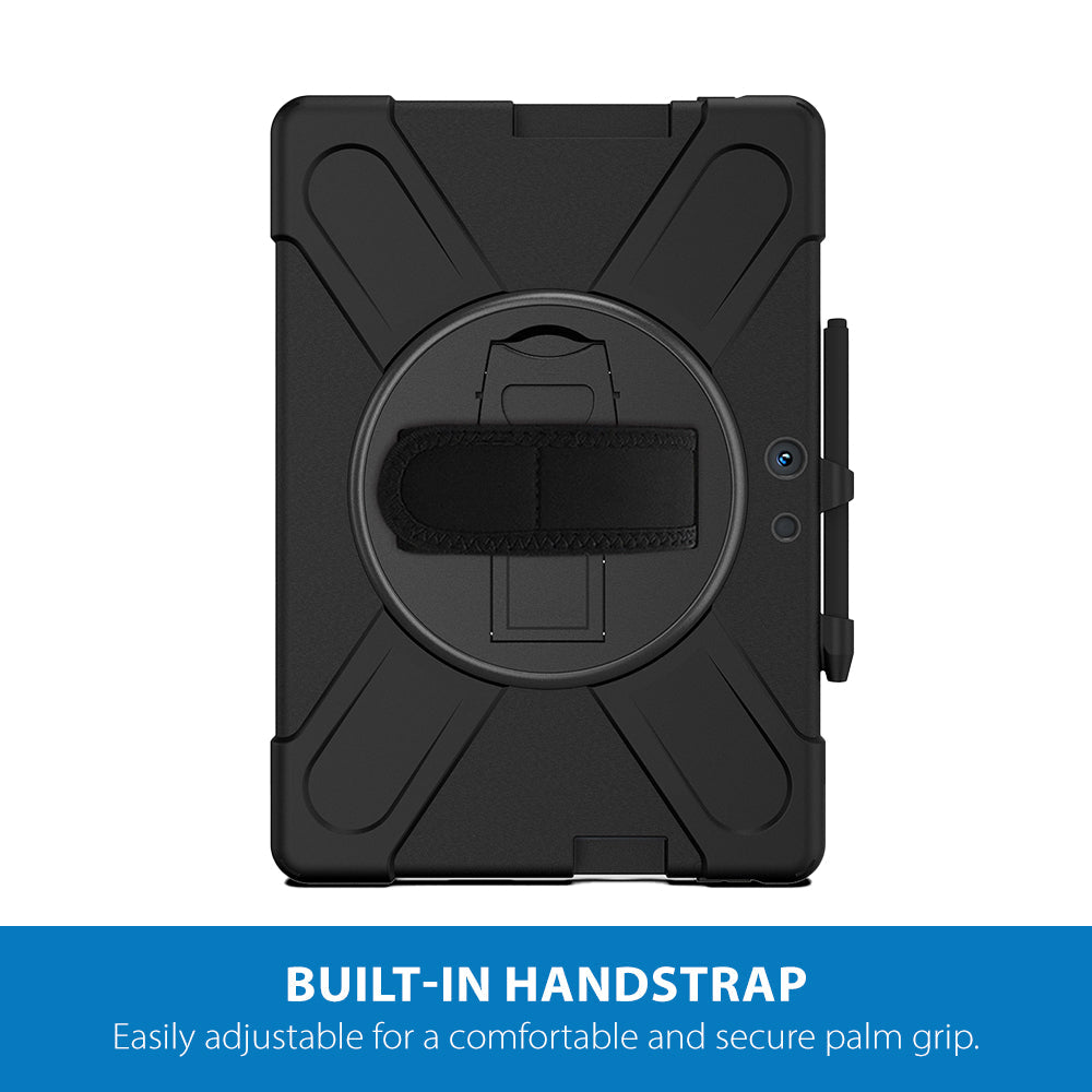 Strike Rugged Case with Hand Strap and Lanyard for Microsoft Surface Pro X