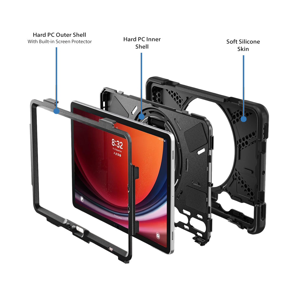 Strike Protector Case for Samsung Galaxy Tab S10 Lite/S10 FE/S9 FE/S9/S8/S7