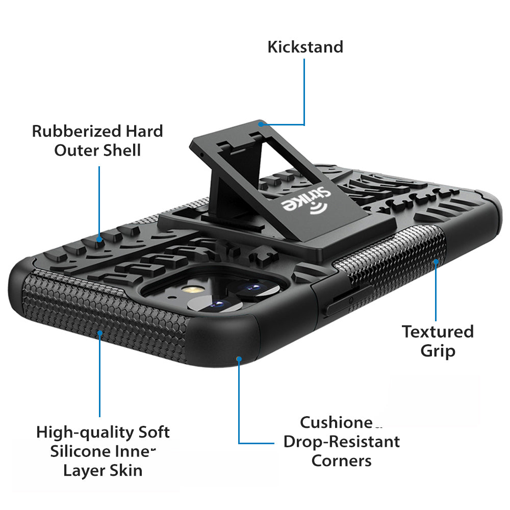 Strike Rugged Case for Apple iPhone 12 Mini (Black)