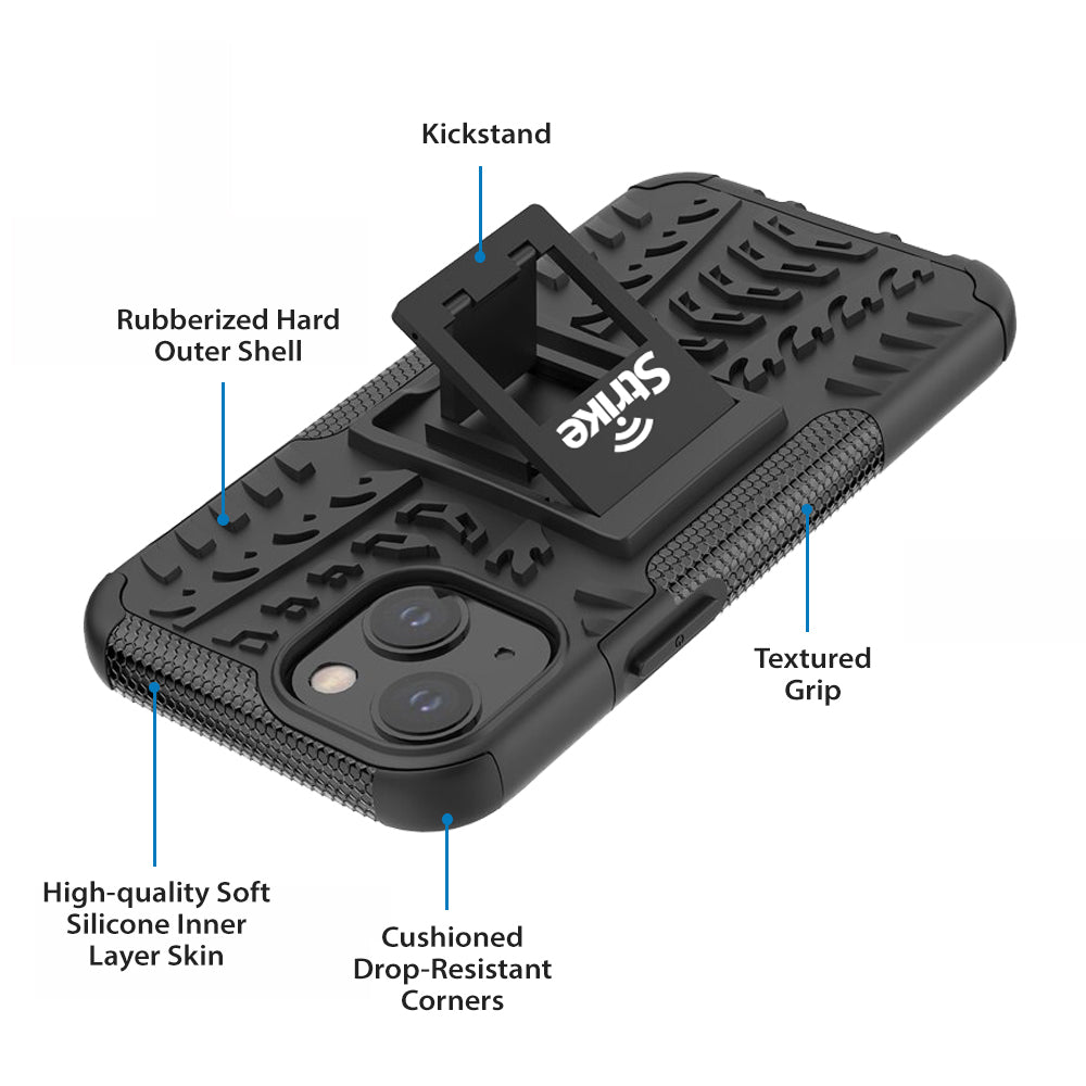 Strike Rugged Case for Apple iPhone 13 Mini (Black)