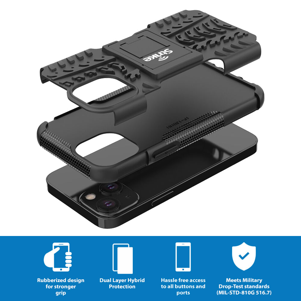 Strike Rugged Case for Apple iPhone 13 Mini (Black)