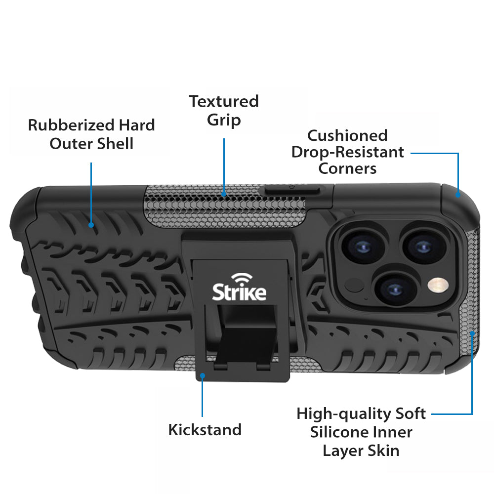 Strike Rugged Case for Apple iPhone 14 Pro Max (Black)