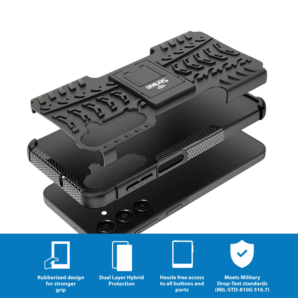 Strike Rugged Case for Samsung Galaxy A16 (Black)