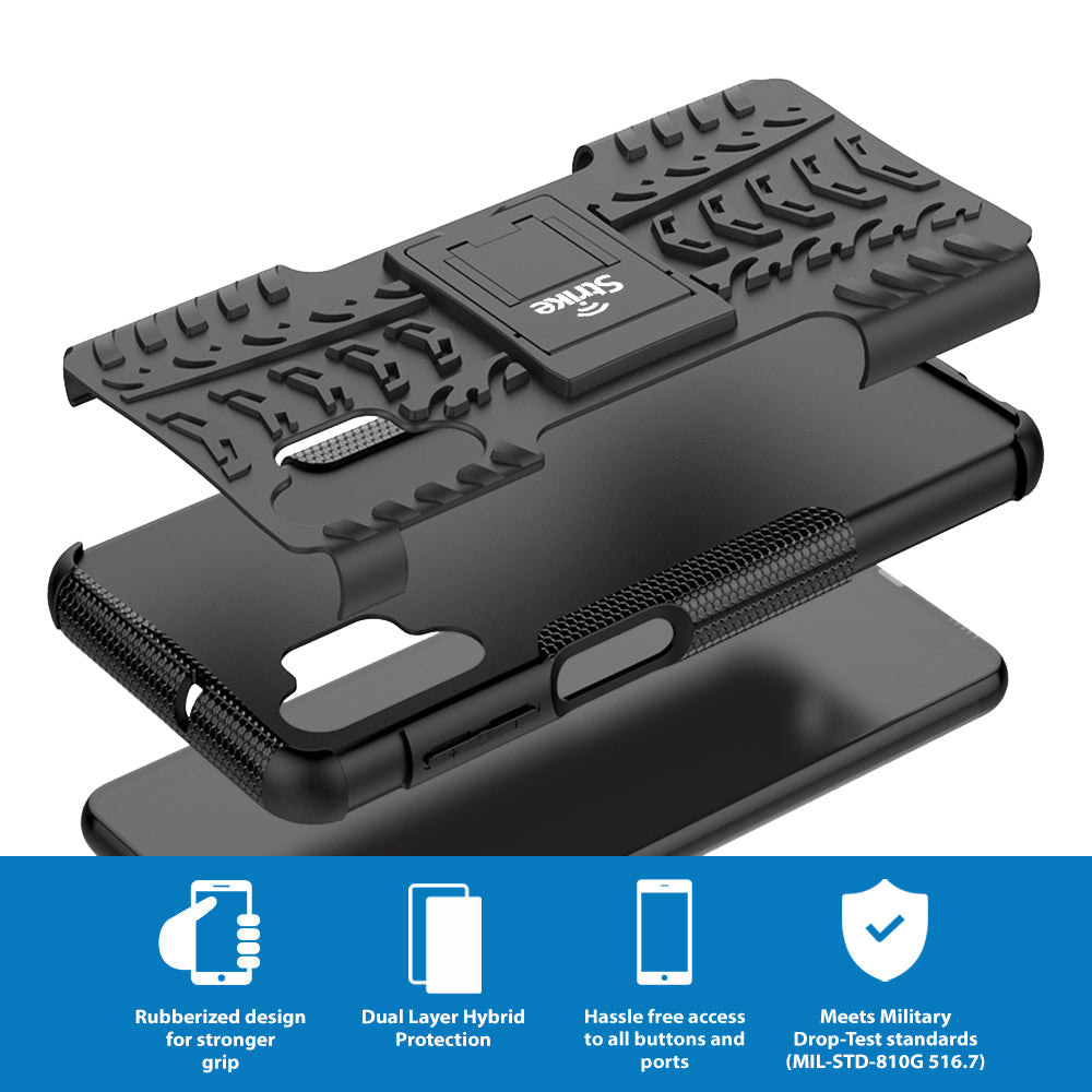 Strike Rugged Phone Case for Samsung Galaxy A32 5G (Black)