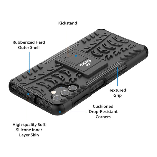 Strike Rugged Phone Case for Samsung Galaxy A32 5G (Black)