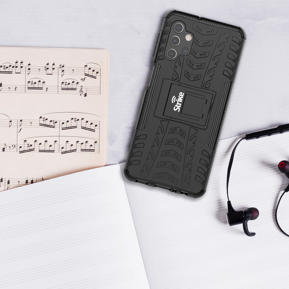 Strike Rugged Phone Case for Samsung Galaxy A32 5G (Black)