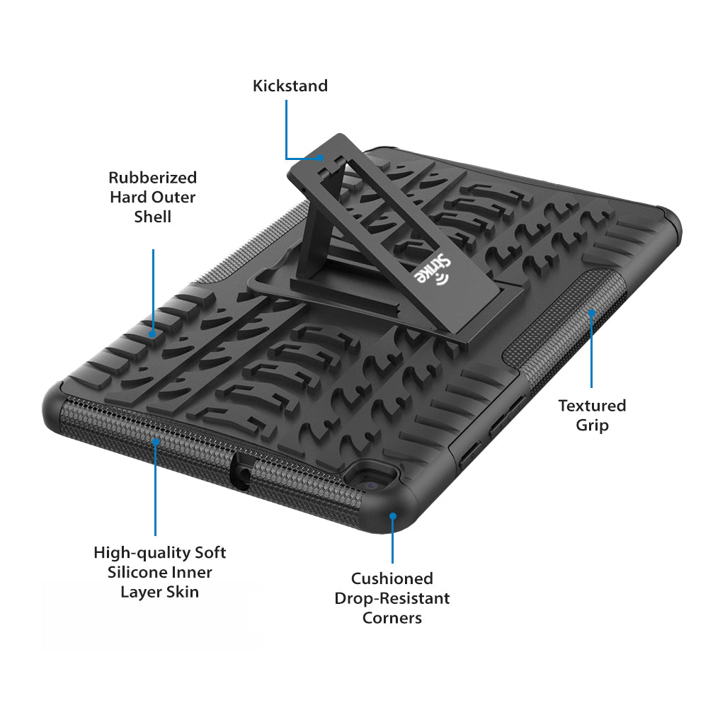 Strike Rugged Case for Samsung Galaxy Tab A 8" (2019 - Black)