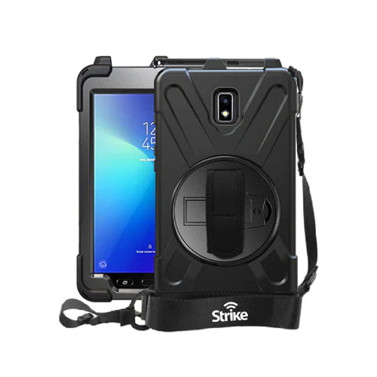 Strike Rugged Case with Hand Strap and Lanyard for Samsung Galaxy Tab Active 2