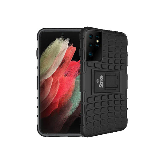 Strike Rugged Phone Case for Samsung Galaxy S21 Ultra 5G (Black)